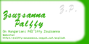 zsuzsanna palffy business card